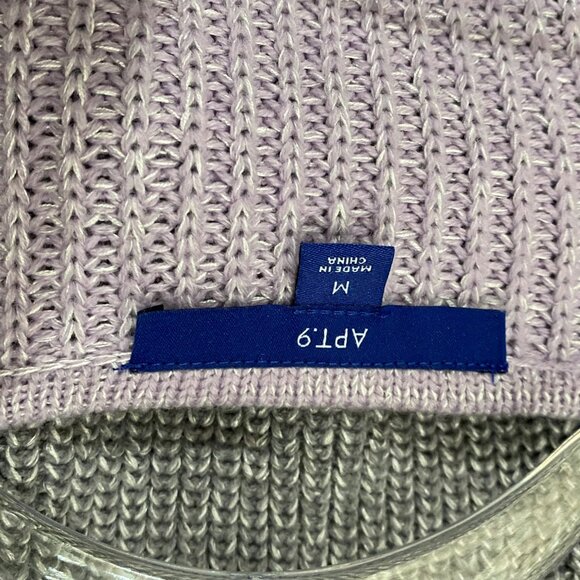 Apt 9 Open Front Cardigan Womens M Sweater Color Block Spring Light Academia - Picture 4 of 6